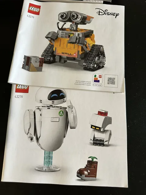 LEGO 43279 Disney & Pixar Wall-E & EVE Instruction Manuals Only