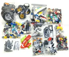 Lego TECHNIC Bricks Lift Arms Beams Connectors Plates Wheels Rim 845pc BULK LOT