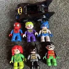 LEGO DUPLO: Duplo Super Hero’s Lot Figure Batman Car Spider Ivy Dc Comics Joker