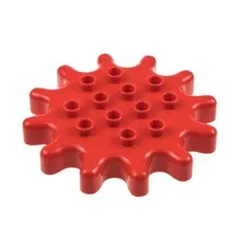 1x Lego Duplo Gear 6x6 Red with 12 Teeth Carousel Playground 6167508 26835