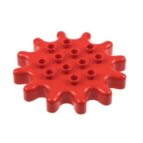 1x Lego Duplo Gear 6x6 Red with 12 Teeth Carousel Playground 6167508 26835