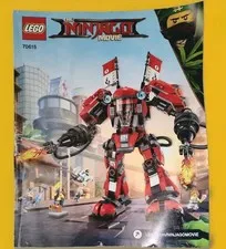 The Ninjago Movie: Fire Mech - Mostly complete Manual and 1 Mini Figure Included