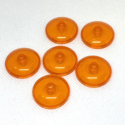 LEGO Parts - Trans-Orange Dish 3 x 3 Inverted (Radar) - No 43898/35268 - QTY 6