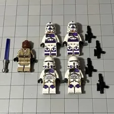 LEGO Star Wars 187th Clone Legion Commander Mace Windu Purple 75342 E9 64