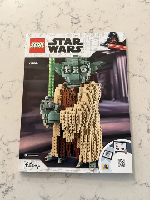 LEGO Star Wars Yoda Set 75255 Instruction Manual Book Only No Bricks