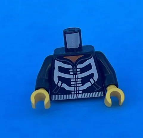 Lego Torso Skeleton Print Hoodie Black w Yellow Hands