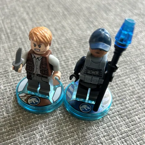 LEGO Dimensions Jurassic World Team Character Figure Pack 71205 Minifigs & Tags