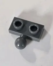 LEGO Parts - Dark Bluish Gray Plate 1 x 2 Tow Ball on Side - No 14417