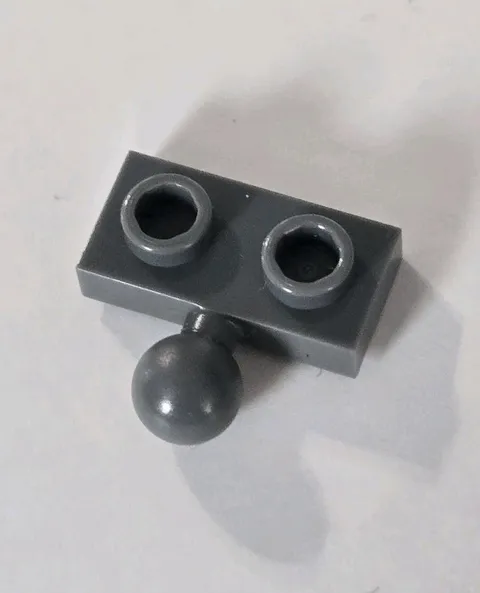 LEGO Parts - Dark Bluish Gray Plate 1 x 2 Tow Ball on Side - No 14417