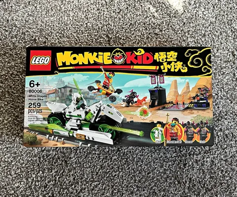 LEGO Monkie Kid 80006 White Dragon Horse Bike Brick Separator 259pc