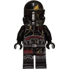 Star Wars Imperial Death Trooper - Black Armor with Gold Cracks sw1416