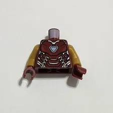 Lego Iron Man Avengers Superhero Red Suit Minifigure Minifig Torso