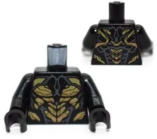 LEGO Minifigure Torso Outrider Black with Gold Armor Scales Avengers 6222278