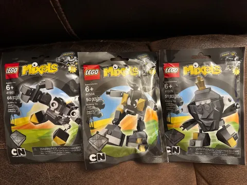 3 LEGO Mixels Series 1 41503 Krader 41504 Seismo 41505 Shuff Polybags New Sealed