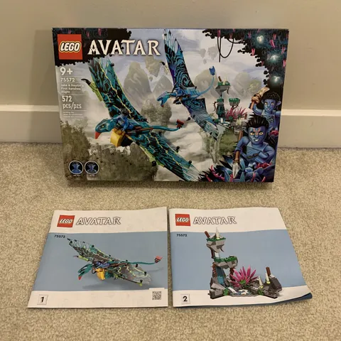 LEGO Avatar Jake Neytiri's First Banshee Flight 75572 Building Set Box Booklets