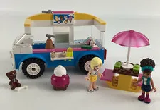 Lego Friends Ice Cream Truck Playset Building Toy Picnic Table Umbrella Figures 