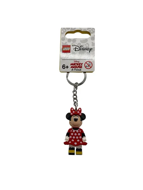 LEGO DISNEY Minnie Mouse Minifigure KEYCHAIN #853999 NEW NWT Key Ring