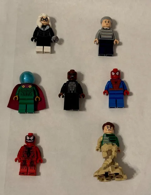LEGO Spider-Man Minifigure Lot RARE BLADE FIG INCLUDED 7 RETIRED Figures
