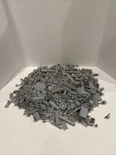 Lot Of 2 Pounds (Lbs) Lego Random Gray Parts Pieces Bricks Sorted