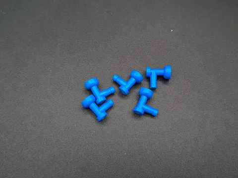 LEGO - 5x - Tap - Tap - Building Block - 1x1 - Blue - 4599a