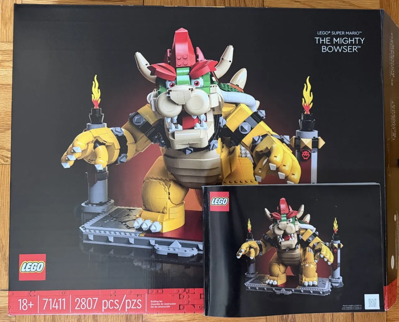 LEGO 71411 Super Mario Mighty Bowser 2807 pcs Empty Box w/ Manual