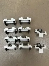 LEGO Santa Fe Grey Train wheels 10020 2878 gray coupling parts bulk lot vintage