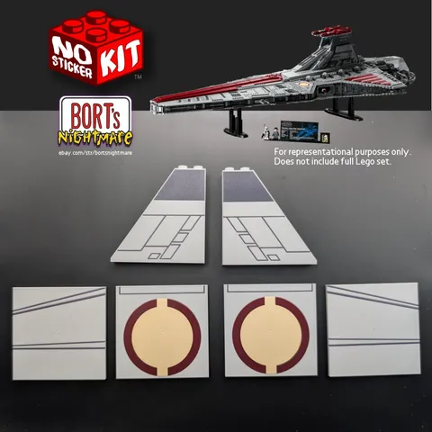 Lego® Star Wars™ Venator-Class Republic Attack Cruiser NO-STICKER KIT (#75367)