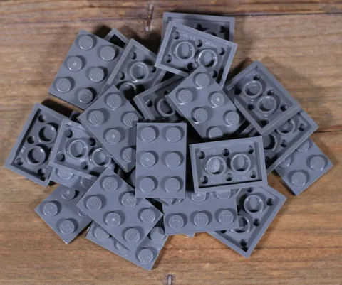 LEGO Dark Bluish Gray Plate 2 x 3 Part No. 3021 Qty 25