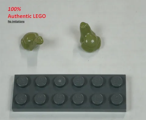 LEGO NEW Olive Green Frog (2x) 6472547 Brick 28841
