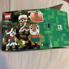 LEGO Gingerbread Ornaments - Christmas Tree Building Set for Small Open Box