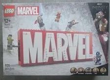 Lego Marvel – Marvel Logo – 76313 – New in Box – 5 Minifigures Retired sealed 
