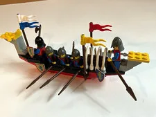 LEGO 6049 Viking Voyager Castle LEGOLAND Vintage complete w/ minifigs, instr.