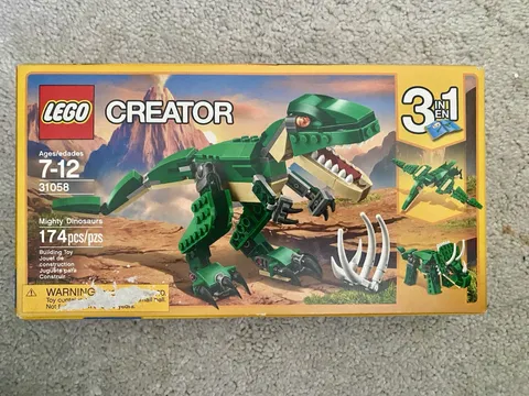 Lego Creator Mighty Dinosaurs 31058 3 in 1 T-Rex Triceratops Pterodactyl New!