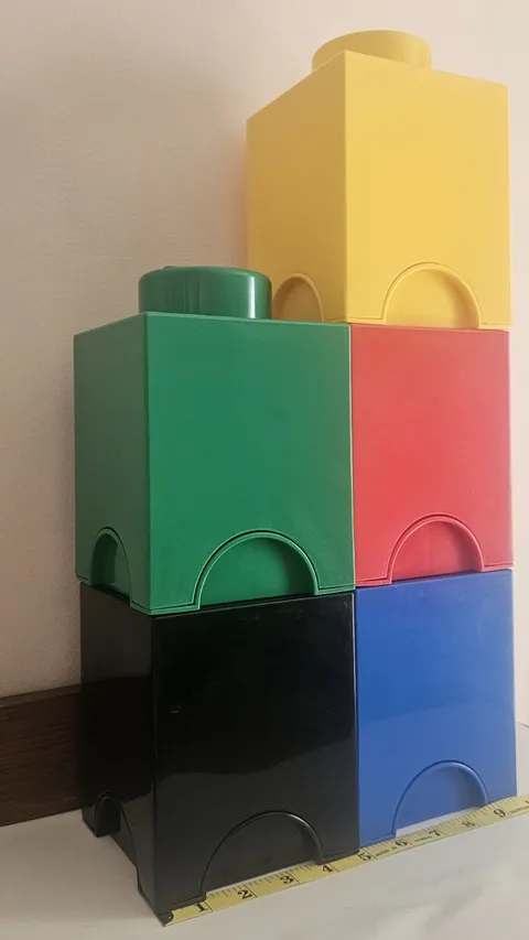 LEGO 1-stud Storage Brick Set Of 5 New Out Of Box Never Used
