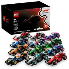 LEGO F1 Collectible Race Cars, 6 Pack - Building Set for Boys & Multicolor