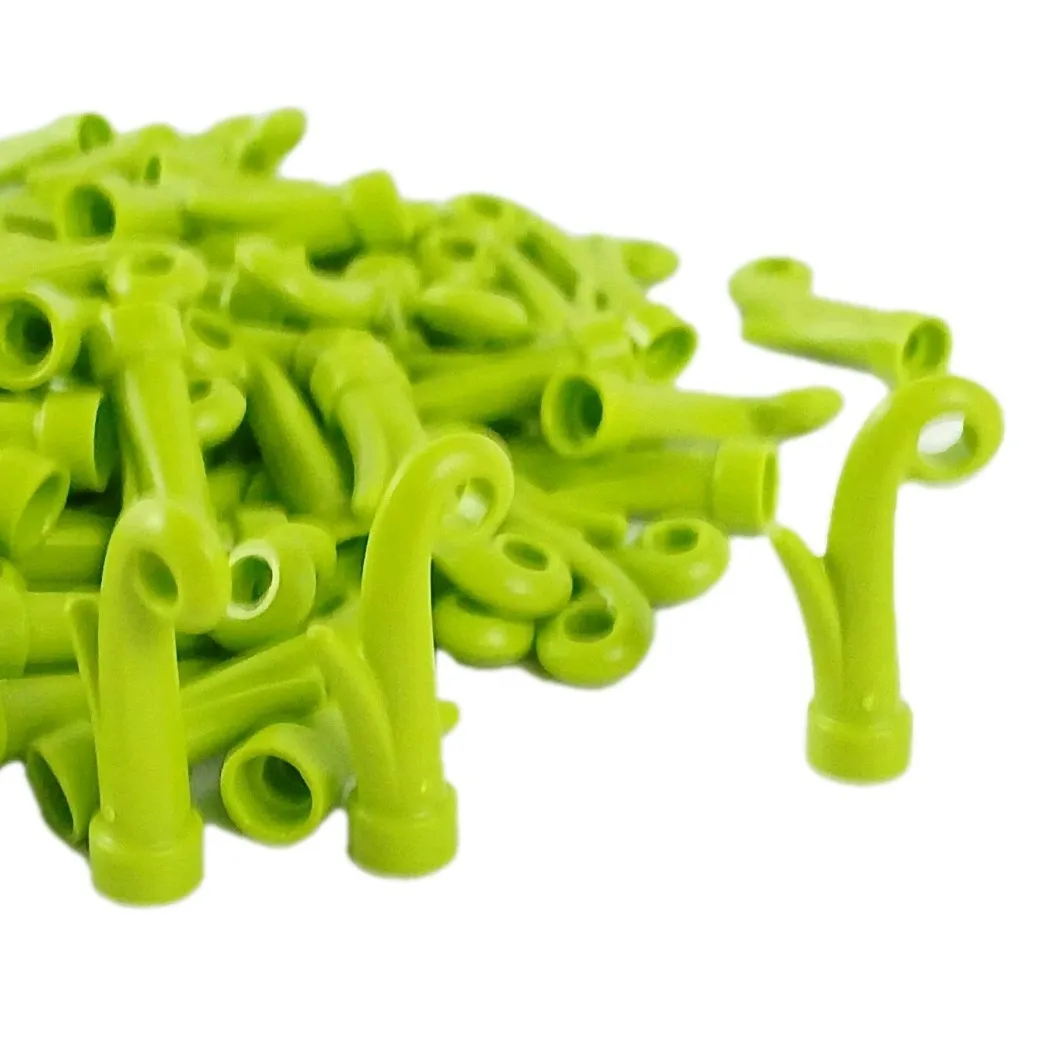 100 Pieces Lot LEGO® Plant Grass Stem 15279 1x1 With Curl Lime Green