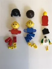 Lego 1970s Maxifigures Homemaker Yellow Heads Hair Arms Hands and Torsos
