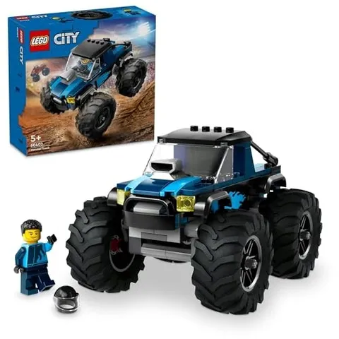 LEGO City Blue Monster Truck Toy Present Block Boys Girls Children 4 Years Old 5