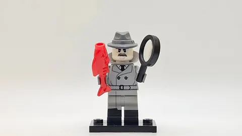 LEGO minifigure Film Noir Detective col25-1 col424 CMF Series 25 red herring