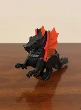 Lego Black Dragon 6129c02 Trans Orange Wings Fire Vintage 1997 Retired Rare MINT