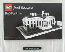 Lego Architecture The White House #21006 Instruction Manual & Printed Tile 2011