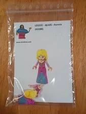 LEGO Disney Princess Minifigure Aurora - Blue and Gold Filigree Dress (Genuine)