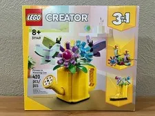 LEGO Creator FLOWERS IN WATERING CAN 420 Piece Building Toy 3-in-1 Set 31149
