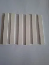 No 368.   6x Lego Tile 1x8.  4162 White