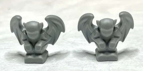 Lego  Gargoyles Lot of Two, Medium Stone Grey - NEW
