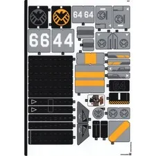 new LEGO Sticker Sheet from the S.H.I.E.L.D. Helicarrier set 76354