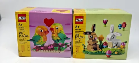 New in Box Sealed LEGO 40522 40523 Discontinued Lovebirds Easter Lot