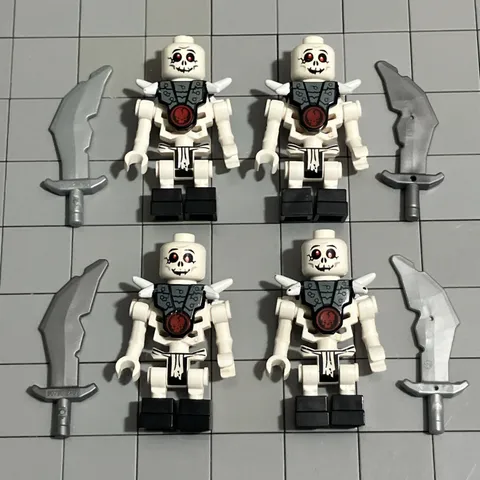 LEGO Ninjago Skeleton Minifigure Lot of 4 Chopov 2114 D4 63