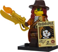 LEGO Series 29 Monster Hunter Minifigure with Wanted Poster Gun Blade Set 71052