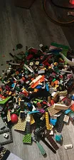 LEGO Bulk Lot Mixed Bricks Pieces & Parts, Multicolor Plastic, Storage Tubs